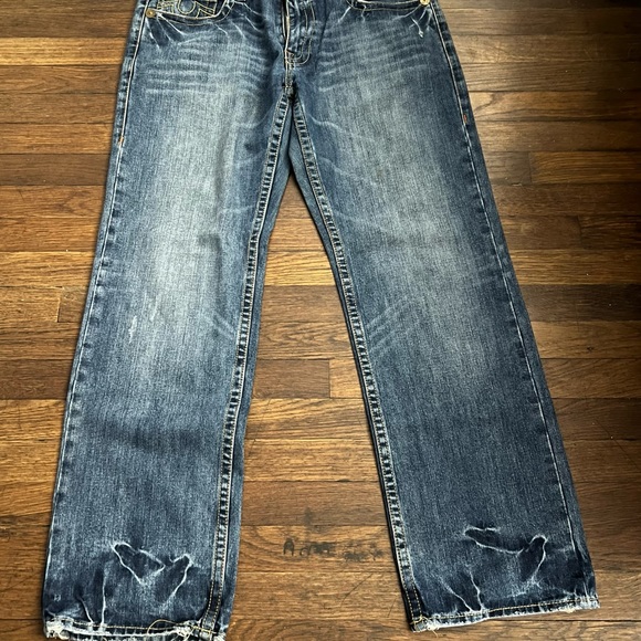 Men’s TRUE RELIGION Bobby Big T jeans (size 36x34) - Picture 2 of 6